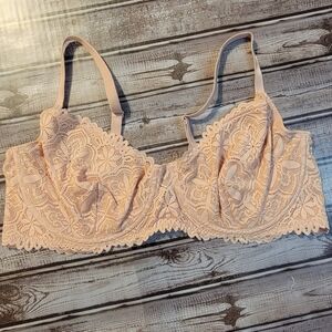 NWOT Old Navy Light Pink Lace Balconette Bra Size 44C